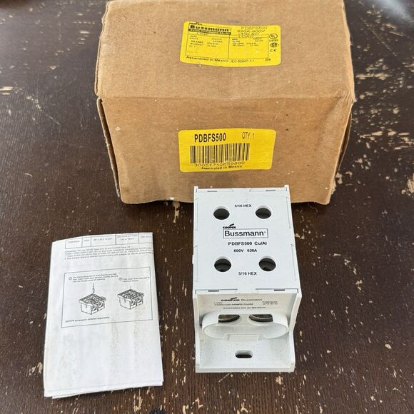 Other - Cooper Bussmann PDBFS500 Power Distribution Block 600V 620A 350Kcmil AWG 5/16HEX